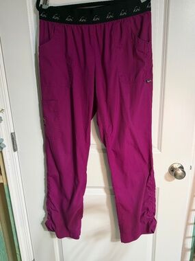 Koi Lite Peace Scrub Pants Large Stretch MT 720 nursing 720-T Pink/Magenta